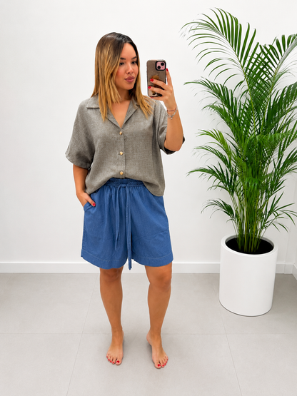 BERMUDA FINTO DENIM