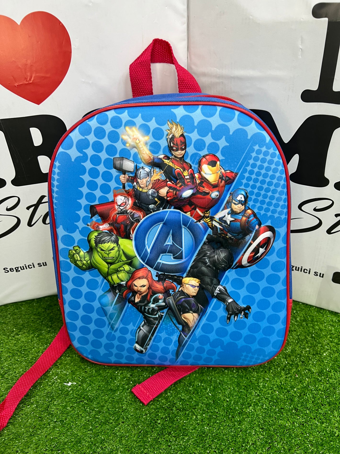 CARTELLA THE AVENGERS CON LUCE