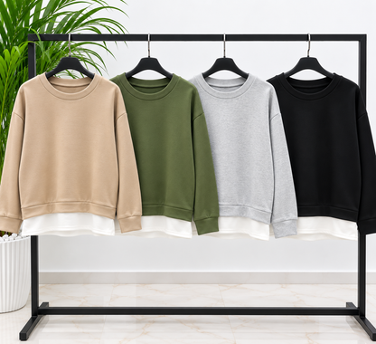 FELPA EFFETTO T-SHIRT