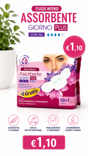 ASSORBENTE GIORNO PLUS CON ALI