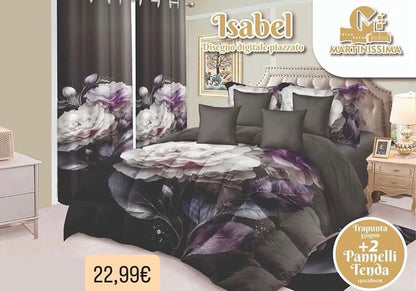 Trapunta matrimoniale con tenda