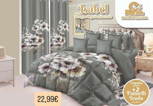 Trapunta matrimoniale con tenda