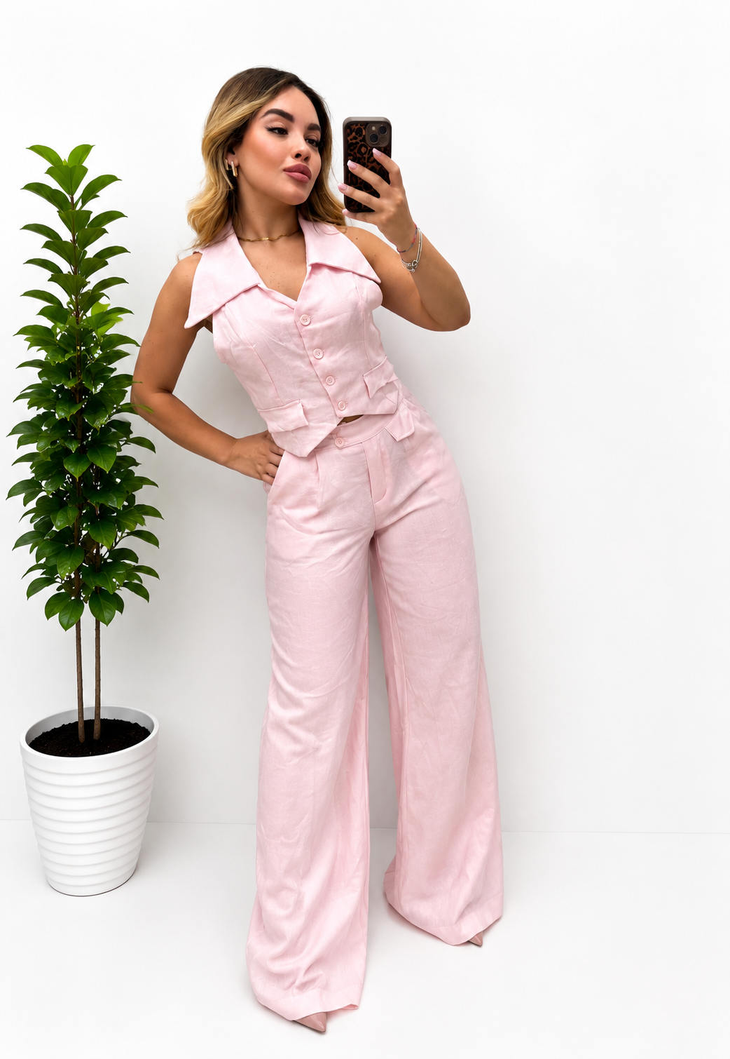 CORDINATO DONNA IN LINO