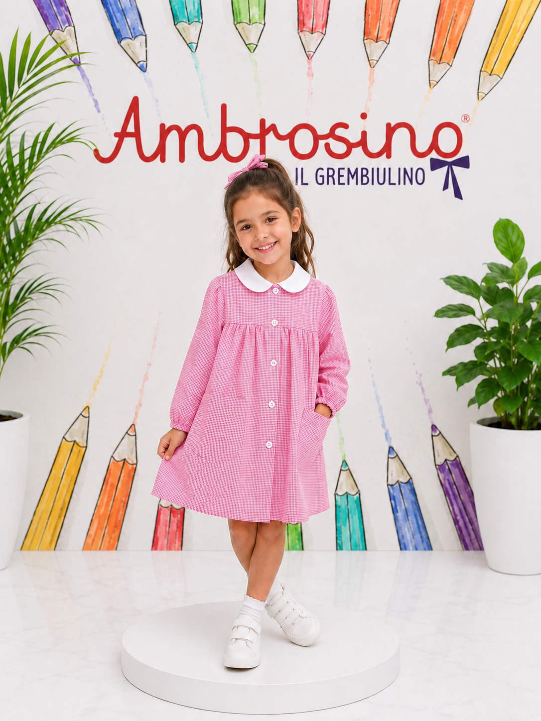 GREMBIULE AMBROSINO ASILO SEMPLICE