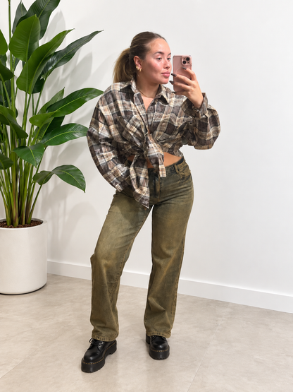 CAMICIA QUADRI GLITTER