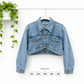 GIUBBINO CROP IN DENIM