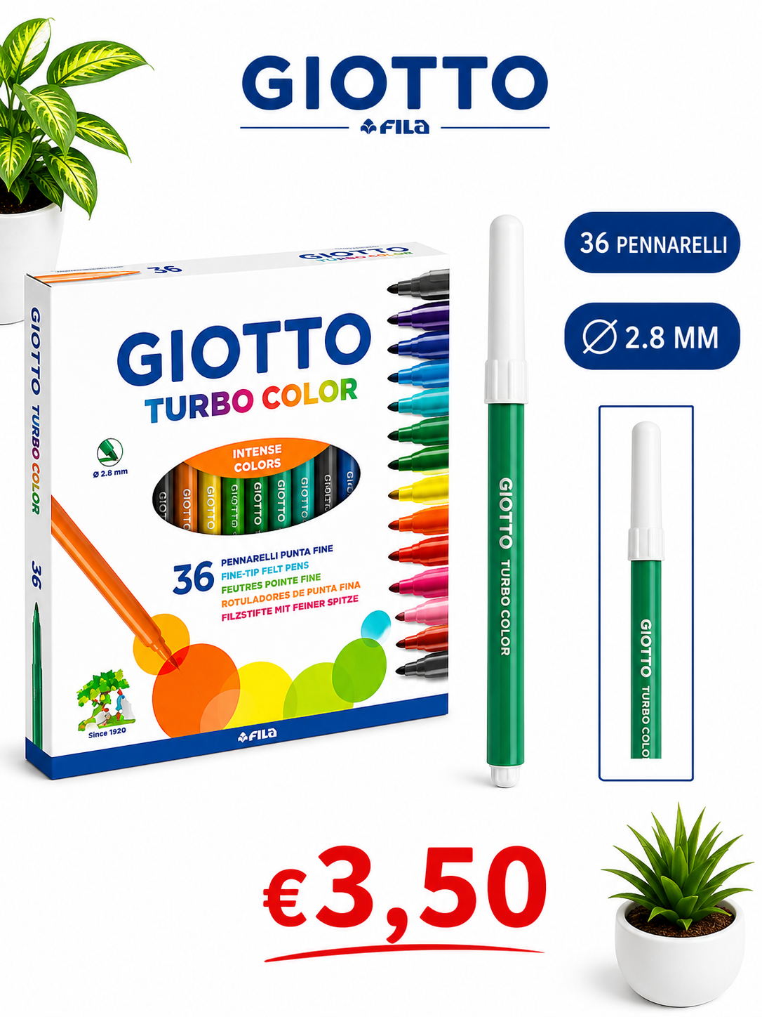 GIOTTO TURBO COLOR 36pz