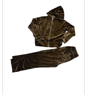 Tuta bimba brillantini