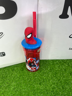 BICCHIERE CON CANNUCCIA SPIDERMAN