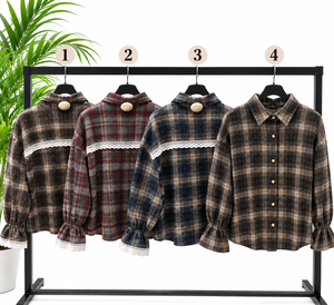 CAMICIA QUADRI RICAMO