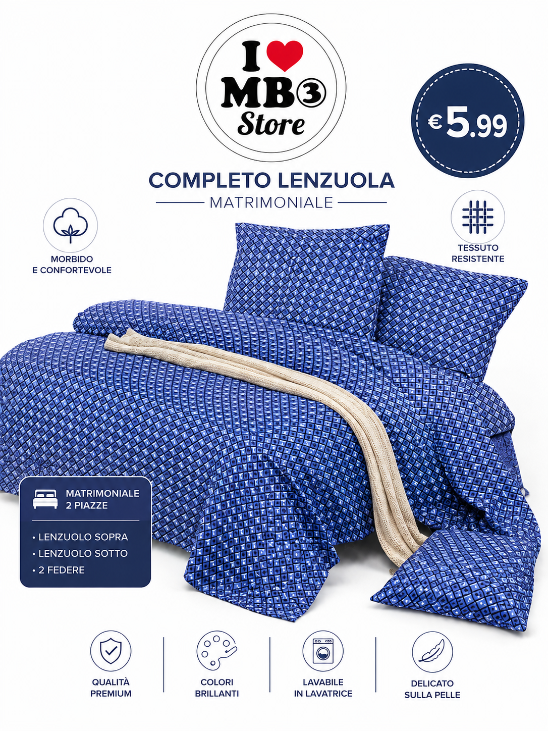 COMPLETO LETTO MATRIMONIALE