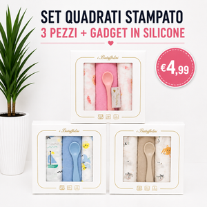 SET QUADRATI +GADGET IN SILICONE