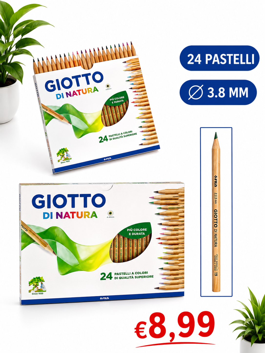 GIOTTO NATURA 24PASTELLI