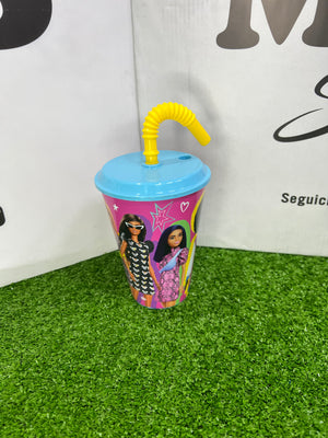 BICCHIERE CON CANNUCCIA BARBIE