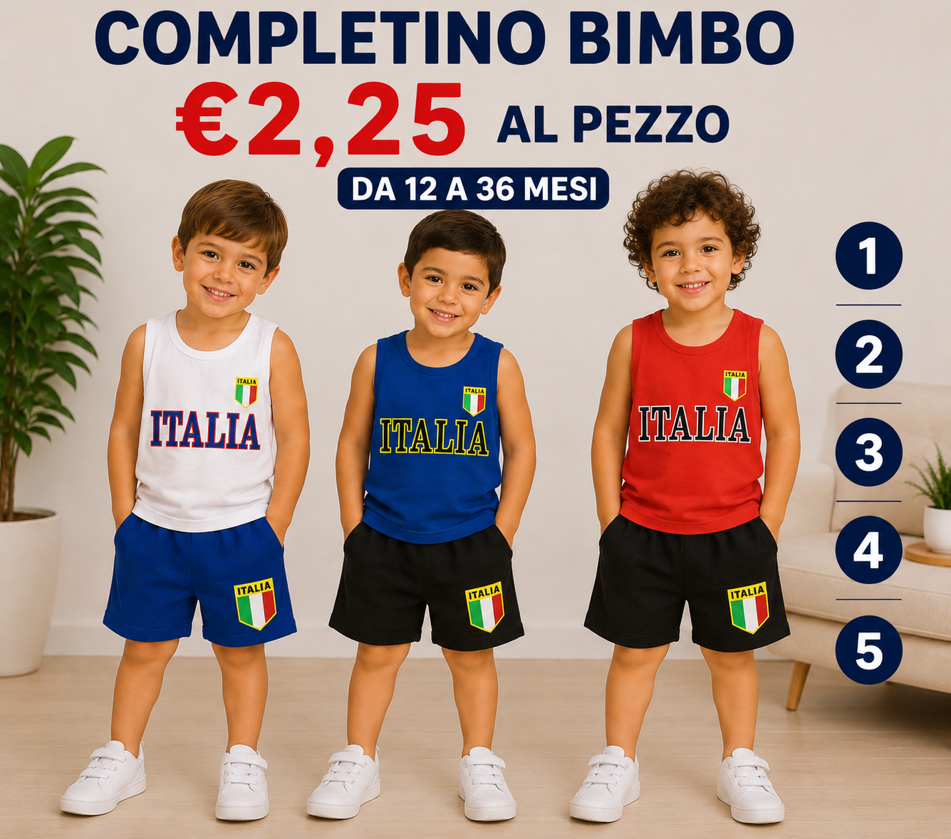 COMPLETO BIMBO ITALIA