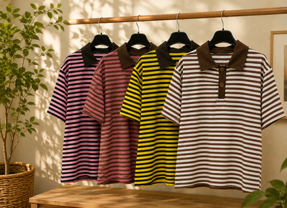 POLO A RIGHE DONNA