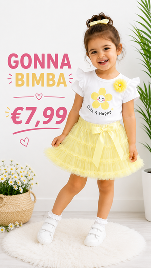 GONNA IN TULLE BIMBE
