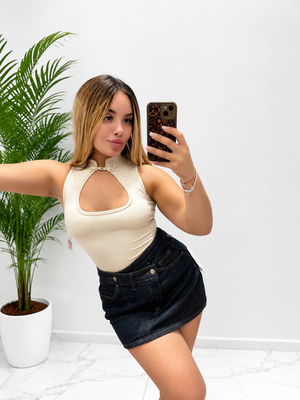 MINIGONNA IN DENIM