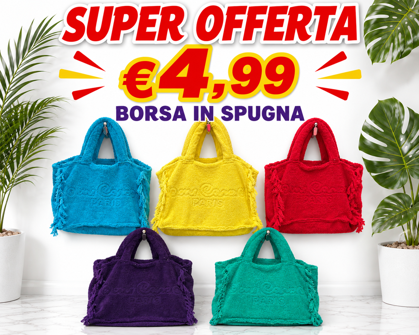 BORSE IN SPUGNA
