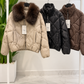 GIUBBINO CROP PELLICCIA