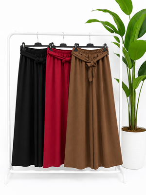 PANTALONE PALAZZO CON CINTURA