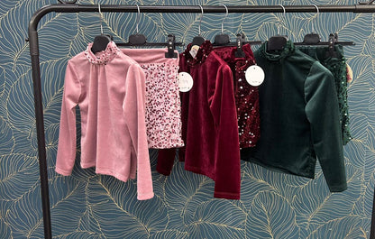 Completo bimba in velluto