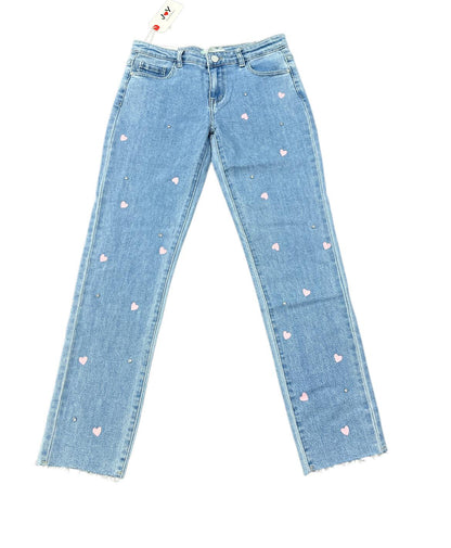 Jeans bimba cuoricini