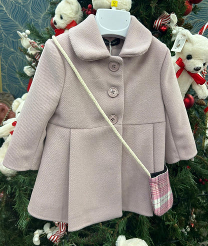 Cappotto neonata con borsetta