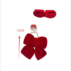 Fiocco in velluto natalizio