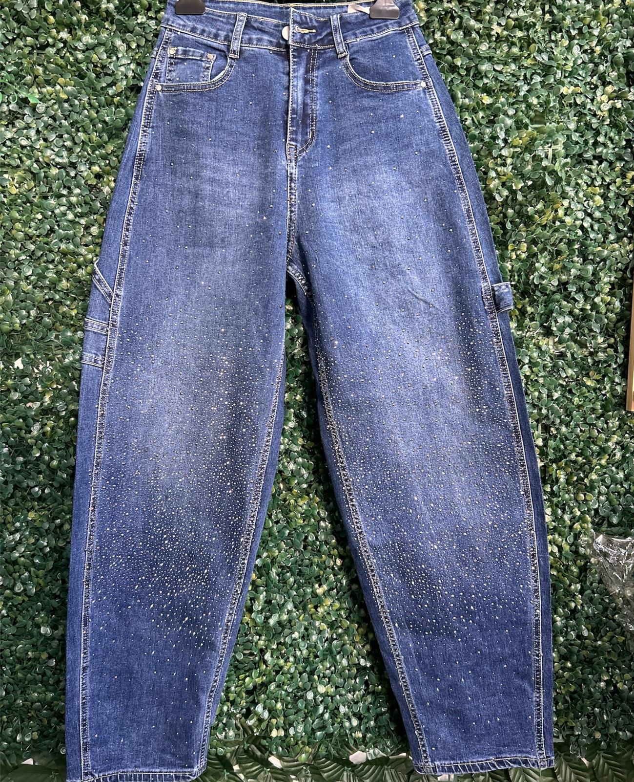 Jeans balloon brillantini