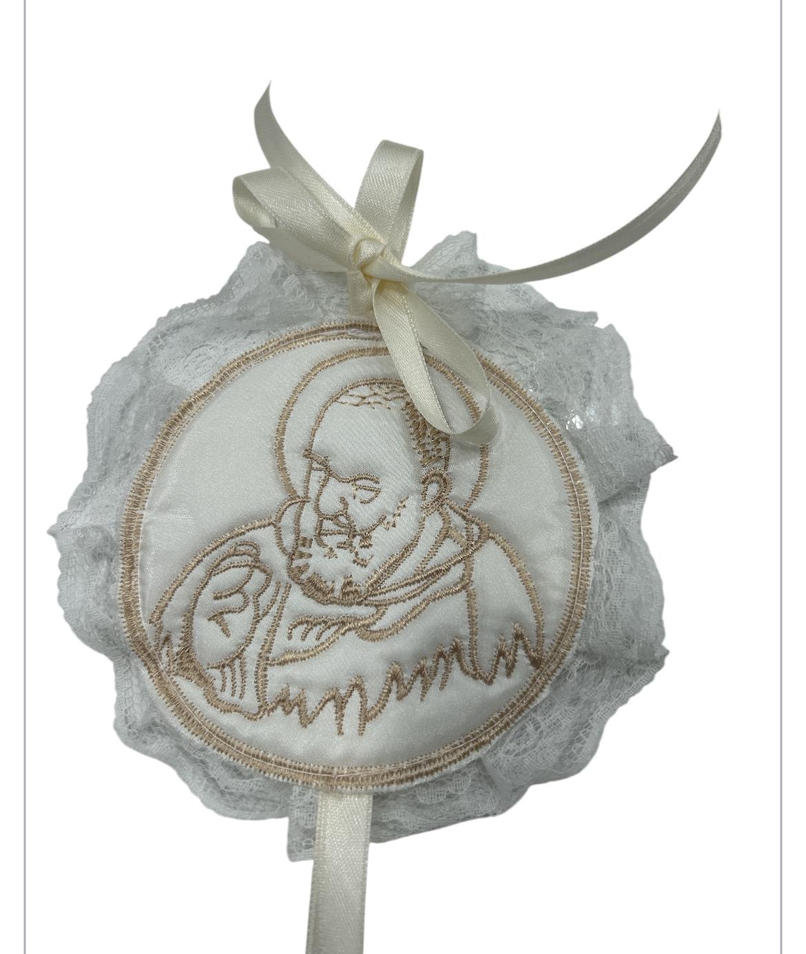 Porta fortuna santino neonata\a