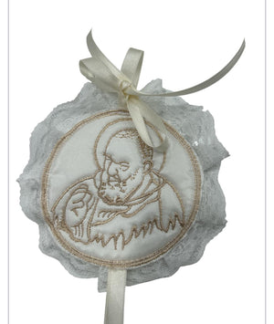 Porta fortuna santino neonata\a