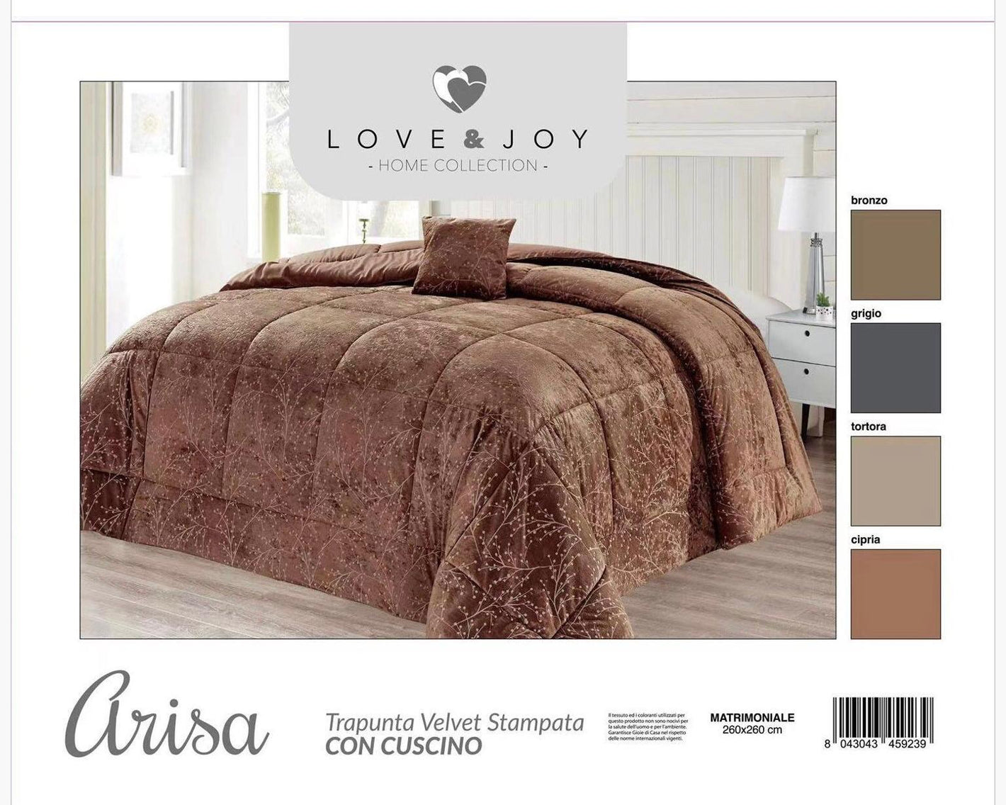 Trapunta Arisa con cuscino