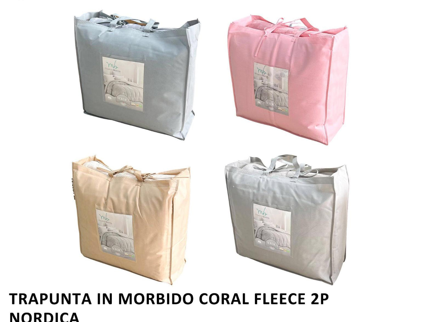 Trapunta in morbido coral