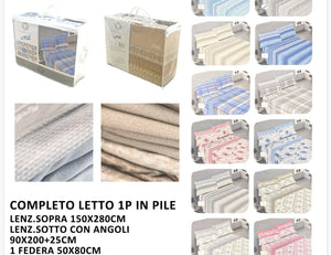 Completo letto in pile