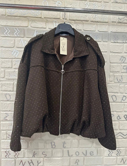 Giubbino donna brillantinato