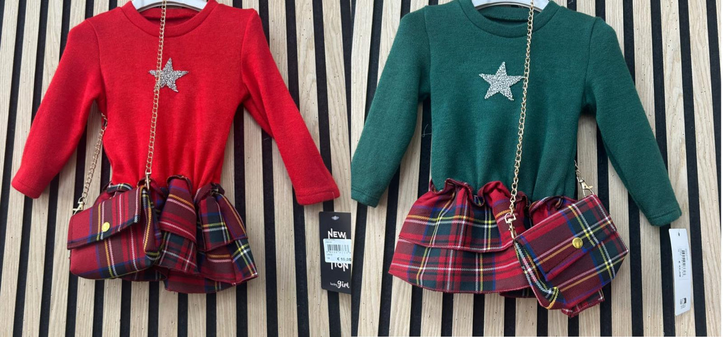 Vestitino neonata con borsetta