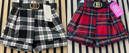 Pantaloncino bimba scozzese