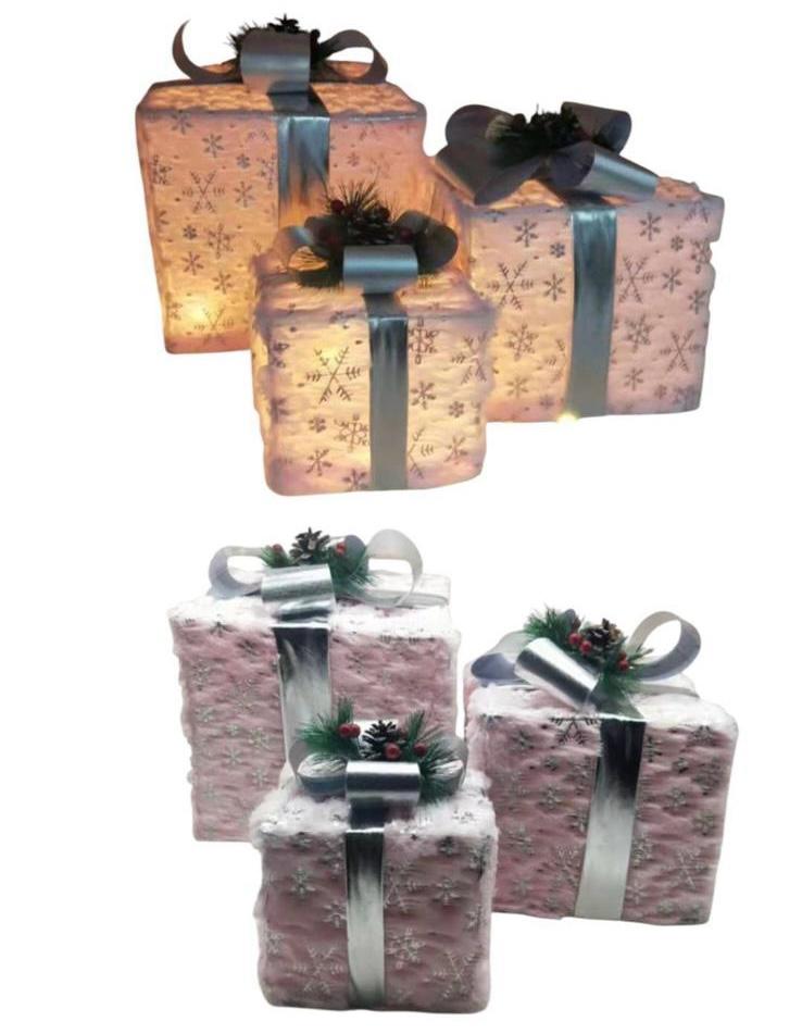 Tris pacchetti regalo