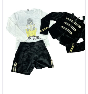 Completo bimba velluto