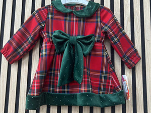 Vestitino scozzese neonata