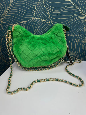 Borsetta peluche con catenina