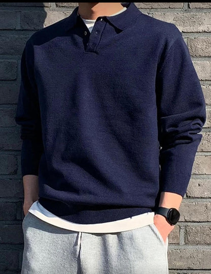 Maglioncino bottoni uomo