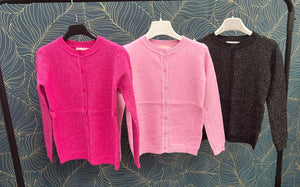 Cardigan bimba glitter