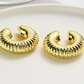 Set orecchini e earcuff rigato