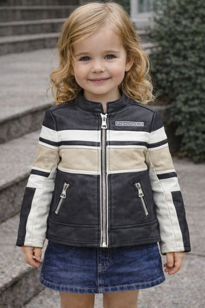 Giubbino in pelle bimba