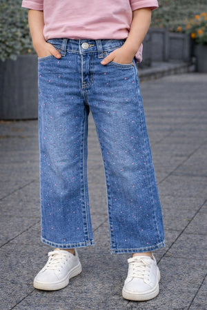 Jeans brillantinato bimba