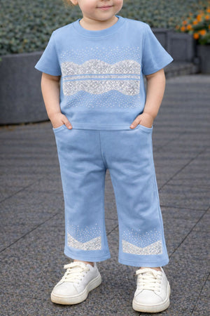 Tuta bimba brillantini