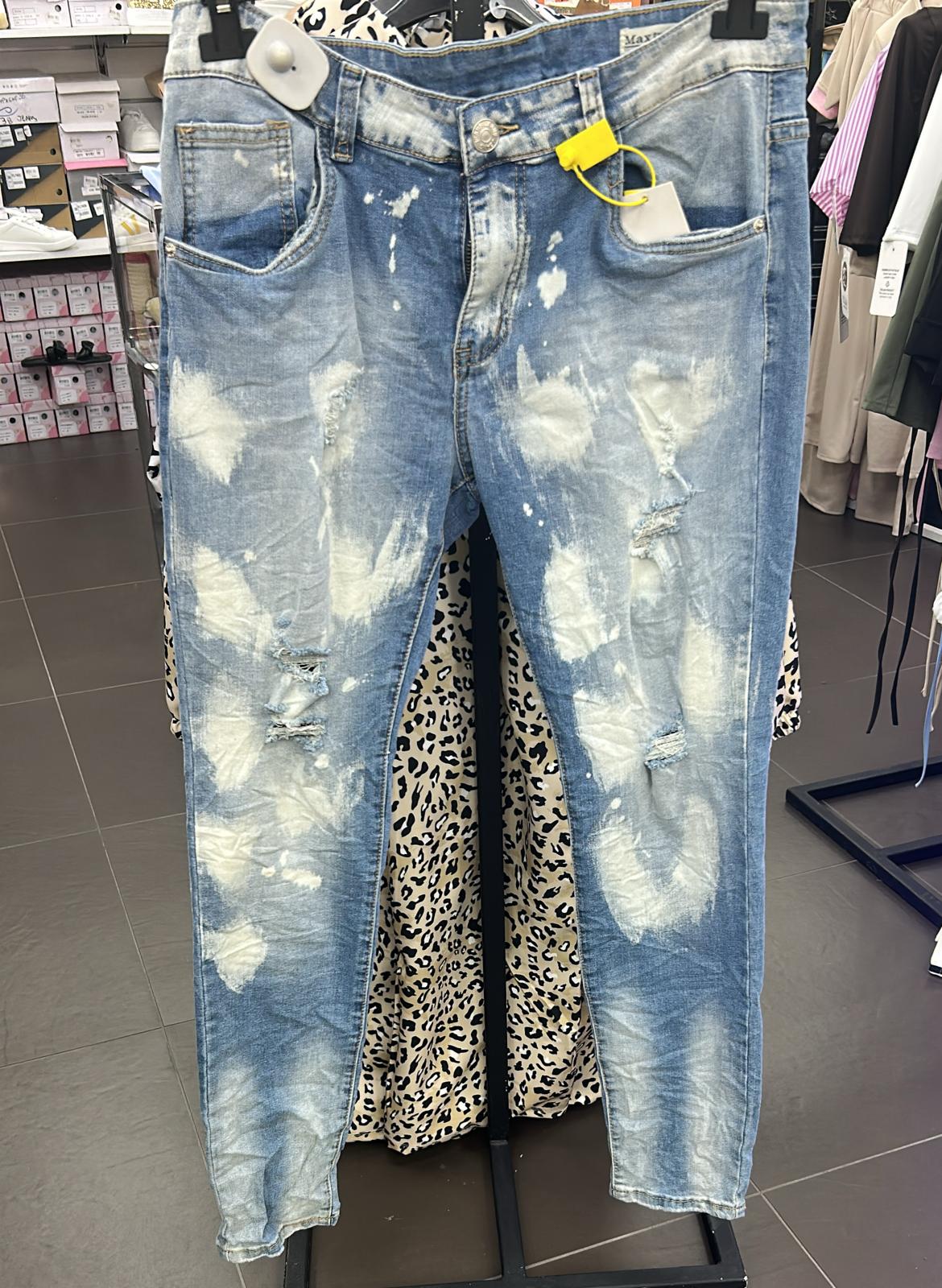 Jeans uomo scolorito