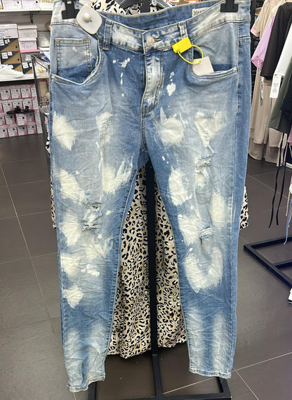 Jeans uomo scolorito